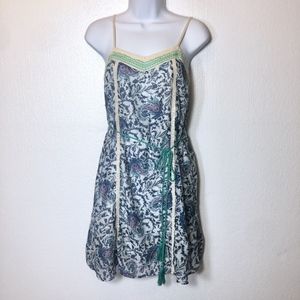 Flying Tomato Boho Summer Sun Dress w/ Tassel Belt